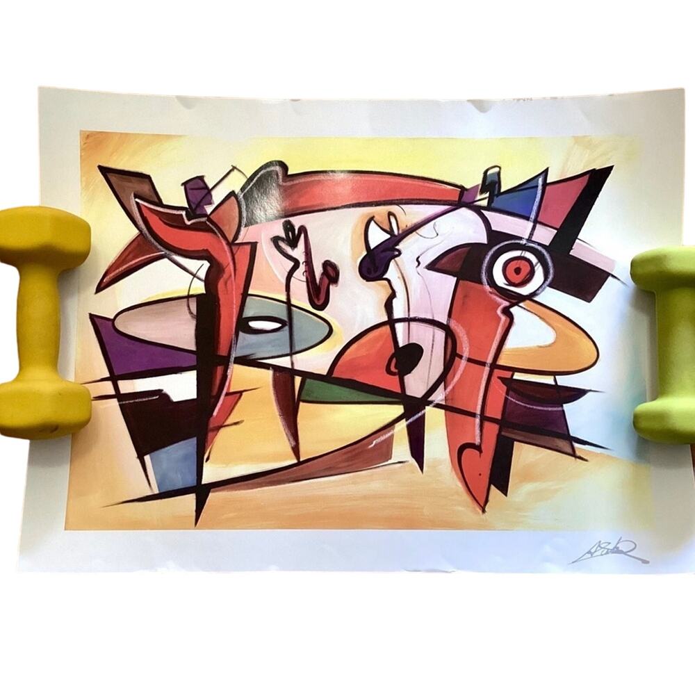 Afternoon Jam Session Alfred Gockel 2013 Seriolithograph in Color